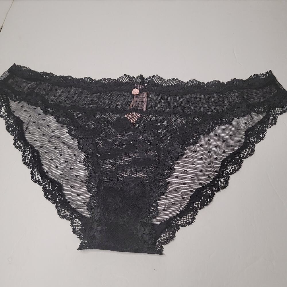 Victoria's Secret Black Lace Panties - Size XL